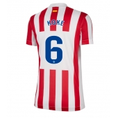 Atletico Madrid Koke #6 Thuis tenue Dames 2025-26 Korte Mouwen
