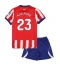 Atletico Madrid Morten Hjulmand #23 Thuis tenue Kids 2026-27 Korte Mouwen (+ broek)