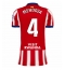 Atletico Madrid Rodrigo Mendoza #4 Thuis tenue Dames 2026-27 Korte Mouwen