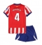 Atletico Madrid Rodrigo Mendoza #4 Thuis tenue Kids 2026-27 Korte Mouwen (+ broek)