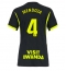 Atletico Madrid Rodrigo Mendoza #4 Uit tenue Dames 2026-27 Korte Mouwen
