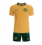 Australië Thuis tenue Kids WK 2026 Korte Mouwen (+ broek)