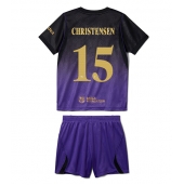 Barcelona Andreas Christensen #15 Uit tenue Kids 2026-27 Korte Mouwen (+ broek)