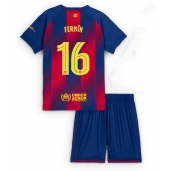 Barcelona Fermin Lopez #16 Thuis tenue Kids 2025-26 Korte Mouwen (+ broek)