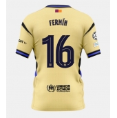 Barcelona Fermin Lopez #16 Uit tenue 2025-26 Korte Mouwen