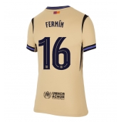 Barcelona Fermin Lopez #16 Uit tenue Dames 2025-26 Korte Mouwen