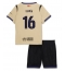 Barcelona Fermin Lopez #16 Uit tenue Kids 2025-26 Korte Mouwen (+ broek)