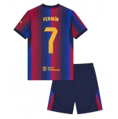 Barcelona Fermin Lopez #7 Thuis tenue Kids 2026-27 Korte Mouwen (+ broek)