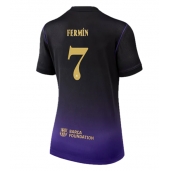 Barcelona Fermin Lopez #7 Uit tenue Dames 2026-27 Korte Mouwen