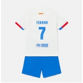 Barcelona Ferran Torres #7 Uit tenue Kids 2023-24 Korte Mouwen (+ broek)