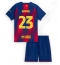 Barcelona Jules Kounde #23 Thuis tenue Kids 2025-26 Korte Mouwen (+ broek)