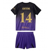 Barcelona Karim Adeyemi #14 Uit tenue Kids 2026-27 Korte Mouwen (+ broek)