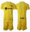 Barcelona Keeper Thuis tenue Kids 2024-25 Korte Mouwen (+ broek)