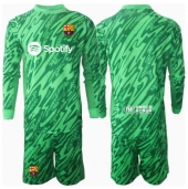 Barcelona Keeper Uit tenue Kids 2024-25 Lange Mouwen (+ broek)