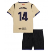 Barcelona Marcus Rashford #14 Uit tenue Kids 2025-26 Korte Mouwen (+ broek)