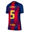 Barcelona Pau Cubarsi #5 Thuis tenue Dames 2025-26 Korte Mouwen