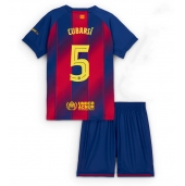 Barcelona Pau Cubarsi #5 Thuis tenue Kids 2025-26 Korte Mouwen (+ broek)