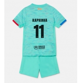 Barcelona Raphinha Belloli #11 Derde tenue Kids 2023-24 Korte Mouwen (+ broek)