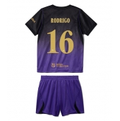 Barcelona Rodri Hernandez #16 Uit tenue Kids 2026-27 Korte Mouwen (+ broek)