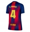 Barcelona Ronald Araujo #4 Thuis tenue Dames 2025-26 Korte Mouwen