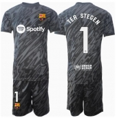 Barcelona Ter Stegen #1 Keeper Derde tenue Kids 2024-25 Korte Mouwen (+ broek)