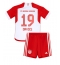 Bayern Munich Alphonso Davies #19 Thuis tenue Kids 2023-24 Korte Mouwen (+ broek)