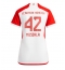 Bayern Munich Jamal Musiala #42 Thuis tenue Dames 2023-24 Korte Mouwen