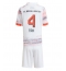 Bayern Munich Jonathan Tah #4 Uit tenue Kids 2025-26 Korte Mouwen (+ broek)