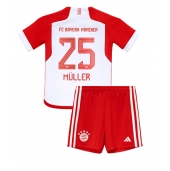 Bayern Munich Thomas Muller #25 Thuis tenue Kids 2023-24 Korte Mouwen (+ broek)