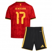 België Charles De Ketelaere #17 Thuis tenue Kids WK 2026 Korte Mouwen (+ broek)