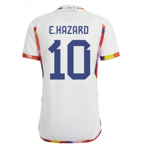 België Eden Hazard #10 Uit tenue WK 2022 Korte Mouwen