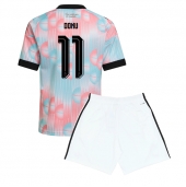 België Jeremy Doku #11 Uit tenue Kids WK 2026 Korte Mouwen (+ broek)