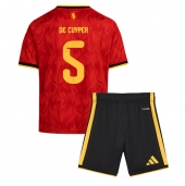 België Maxim De Cuyper #5 Thuis tenue Kids WK 2026 Korte Mouwen (+ broek)