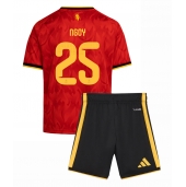 België Nathan Ngoy #25 Thuis tenue Kids WK 2026 Korte Mouwen (+ broek)