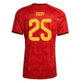 België Nathan Ngoy #25 Thuis tenue WK 2026 Korte Mouwen