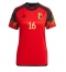 België Thorgan Hazard #16 Thuis tenue Dames WK 2022 Korte Mouwen