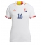 België Thorgan Hazard #16 Uit tenue Dames WK 2022 Korte Mouwen