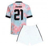 België Timothy Castagne #21 Uit tenue Kids WK 2026 Korte Mouwen (+ broek)