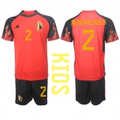 België Toby Alderweireld #2 Thuis tenue Kids WK 2022 Korte Mouwen (+ broek)