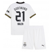 Borussia Dortmund Donyell Malen #21 Derde tenue Kids 2024-25 Korte Mouwen (+ broek)