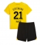 Borussia Dortmund Donyell Malen #21 Thuis tenue Kids 2023-24 Korte Mouwen (+ broek)