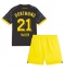 Borussia Dortmund Donyell Malen #21 Uit tenue Kids 2023-24 Korte Mouwen (+ broek)