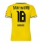 Borussia Dortmund Ethan Nwaneri #18 Thuis tenue Dames 2026-27 Korte Mouwen