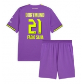 Borussia Dortmund Fabio Silva #21 Derde tenue Kids 2026-27 Korte Mouwen (+ broek)