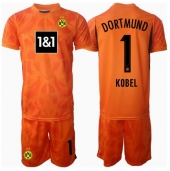 Borussia Dortmund Gregor Kobel #1 Keeper Derde tenue Kids 2024-25 Korte Mouwen (+ broek)