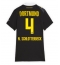 Borussia Dortmund Nico Schlotterbeck #4 Uit tenue Dames 2026-27 Korte Mouwen