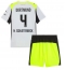 Borussia Dortmund Nico Schlotterbeck #4 Uit tenue Kids 2025-26 Korte Mouwen (+ broek)