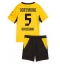 Borussia Dortmund Ramy Bensebaini #5 Thuis tenue Kids 2026-27 Korte Mouwen (+ broek)