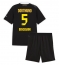 Borussia Dortmund Ramy Bensebaini #5 Uit tenue Kids 2026-27 Korte Mouwen (+ broek)