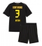 Borussia Dortmund Waldemar Anton #3 Uit tenue Kids 2026-27 Korte Mouwen (+ broek)